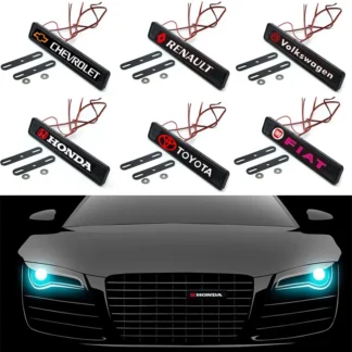 Modified car lights China network lights Car logo lights Performance modified LED lights Daytime running lights Decorative lights Appearance personality auto parts