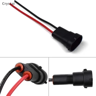 Crystal- Waterproof H11 H9 H8 880 H16JP Plug Wire Base Bulb Socket Cable Auto Parts NEW